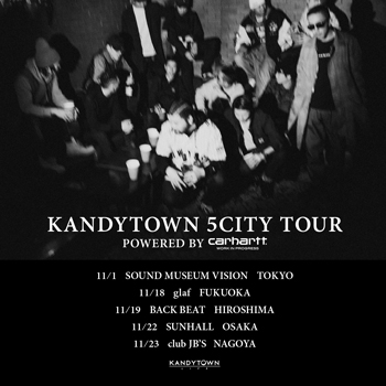 KANDYTOWNとして初となるワンマンツアーの未発表音源CD付きチケットが好評につき10月22日（土）より限定追加販売決定！明日10:00