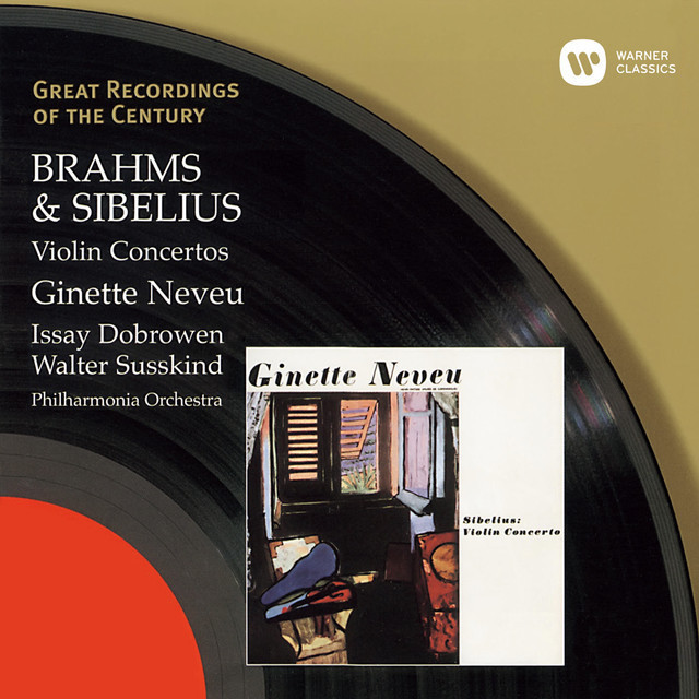 ヴァイオリン協奏曲」　Sibelius:　ブラームス＆シベリウス：　Concertos　Violin　Neveu　＆　ジネット・ヌヴー「Brahms　Ginette　Japan　Warner　Music