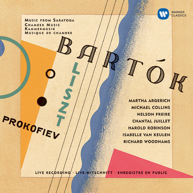 Argerich　他」　Warner　Music　Martha　マルタ・アルゲリッチ「Bartok：Contrasts　サラトガ・ライヴ第1集ープロコフィエフ：五重奏曲　etc.　Japan