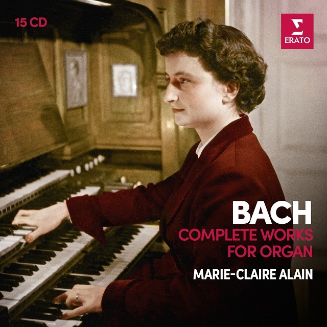 0190295634537 bach complete works for organ   marie claire alain cover