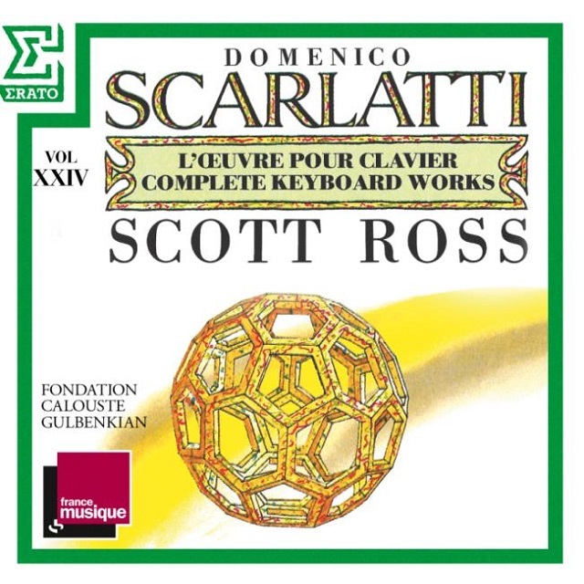 Scott Ross スコット・ロス「Scarlatti: The Complete Keyboard Works, Vol. 24:  Sonatas, Kk. 474 494 D.スカルラッティ：ソナタ全集（Vol.24）」 Warner Music Japan