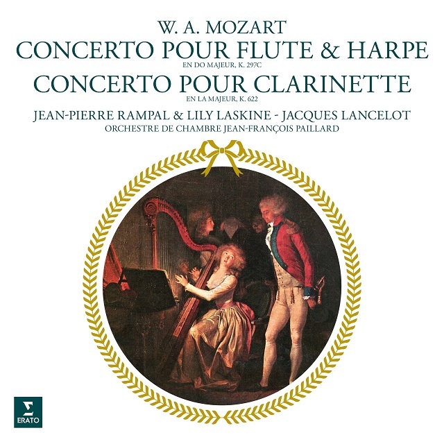 0190296456510 mozart concertos for flute   harp  clarinet   rampal laskine lancelot paillard lp