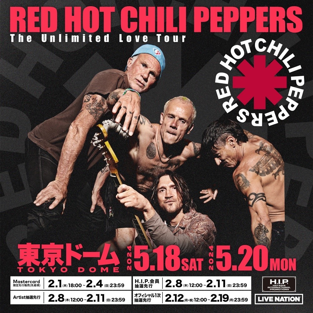 来日公演決定！ | Red Hot Chili Peppers / レッド・ホット・チリ ...